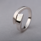 Sapphire and Diamond earrings in sterling silver, style R2834 - view 3