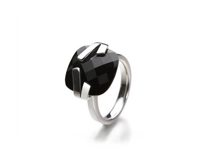 Artistic Black Onyx Ring *R4386 - Ring