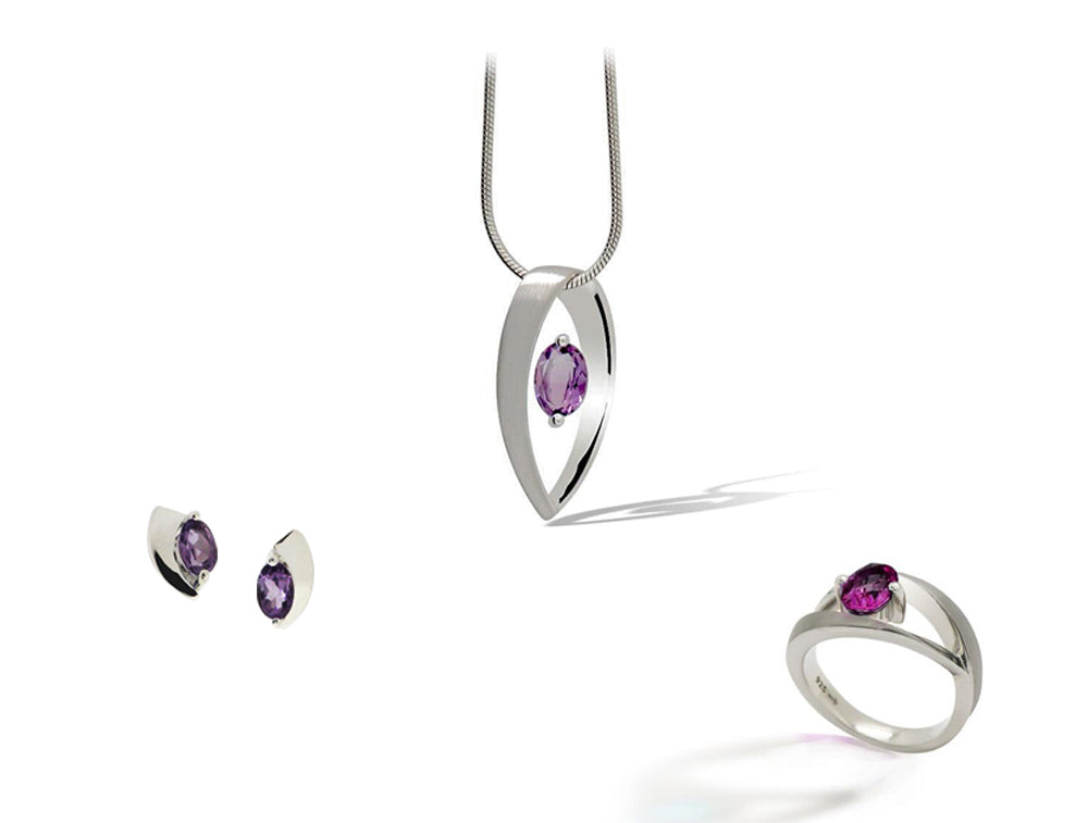 Oval Gemstone Set 86 - Set 86 Amethyst - Set