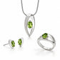 Amethyst and Blue Topaz jewelry set in sterling silver - view 5