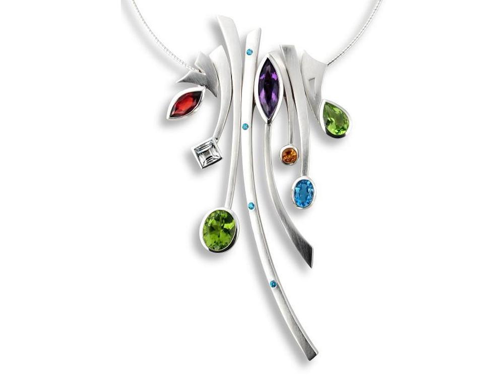 Sterling silver necklace by Joryel Vera - view 2