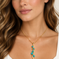 Abstract Turquoise Pendant | P3999 - view 3