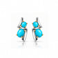 E3999 Lighting Strikes Turquoise Earring