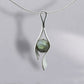 Labradorite and Lapis Lazuli pendant in sterling silver, style P6131 - view 2