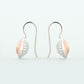 Rose Quartz earrings in sterling silver, style E5492
