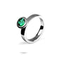 Citrine and Green Quartz ring in sterling silver, style R4053 - view 3