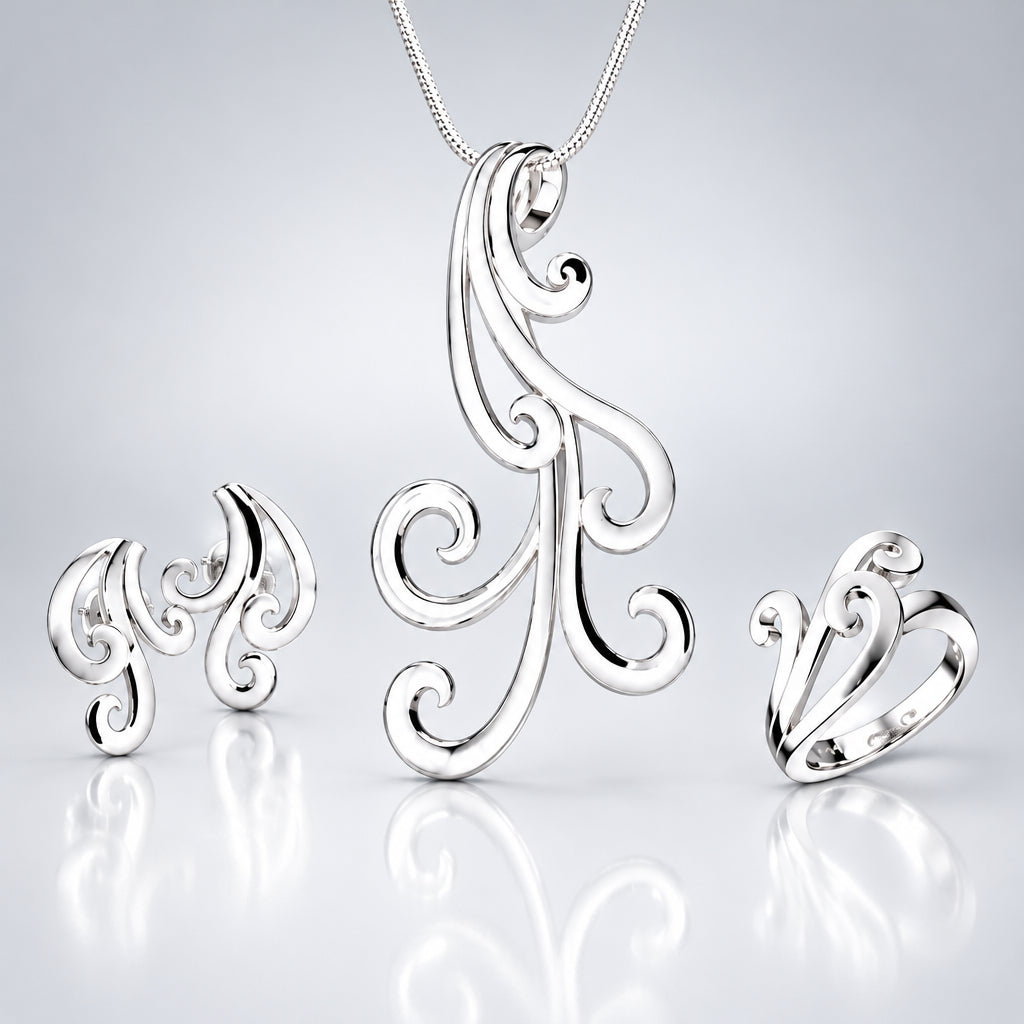 Sterling silver jewelry set