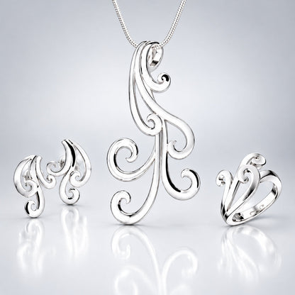 Sterling silver jewelry set