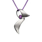 Amethyst and Blue Topaz pendant in sterling silver, style P5227 - view 3