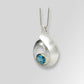 Amethyst and Blue Topaz pendant in sterling silver, style P7356 - view 3