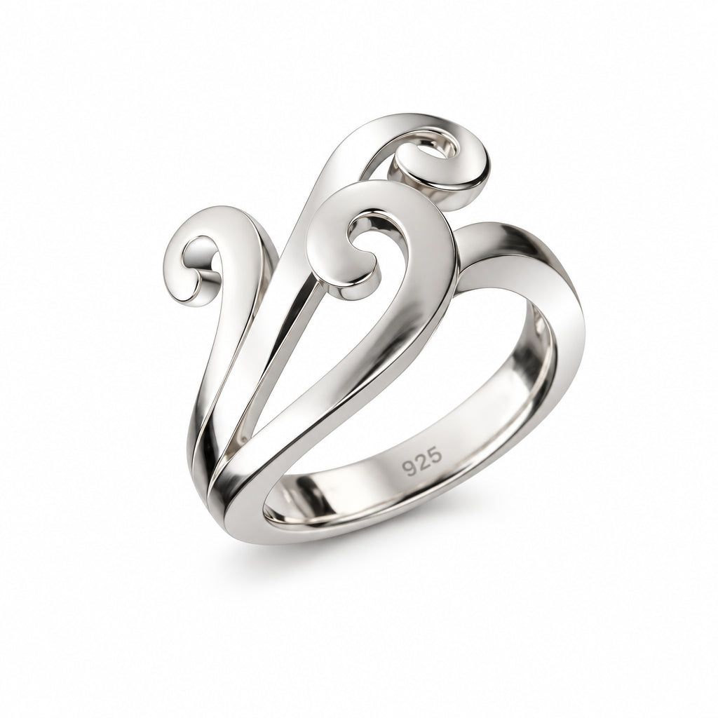 Sterling silver ring, style R6102