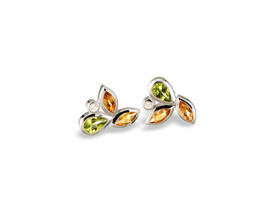 Multi Gemstone Earring E4302 - Earring