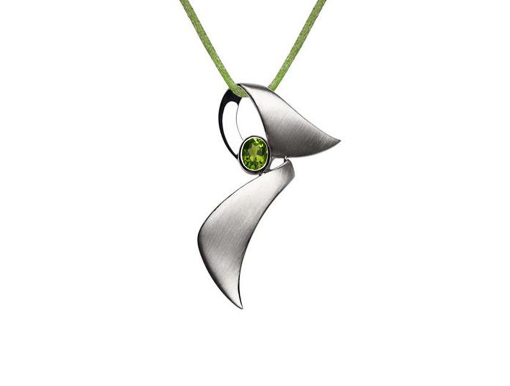 Amethyst and Blue Topaz pendant in sterling silver, style P5227