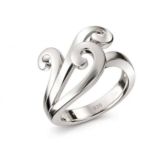 Sterling silver ring, style R6102