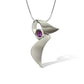 Amethyst and Blue Topaz pendant in sterling silver, style P5227 - view 5