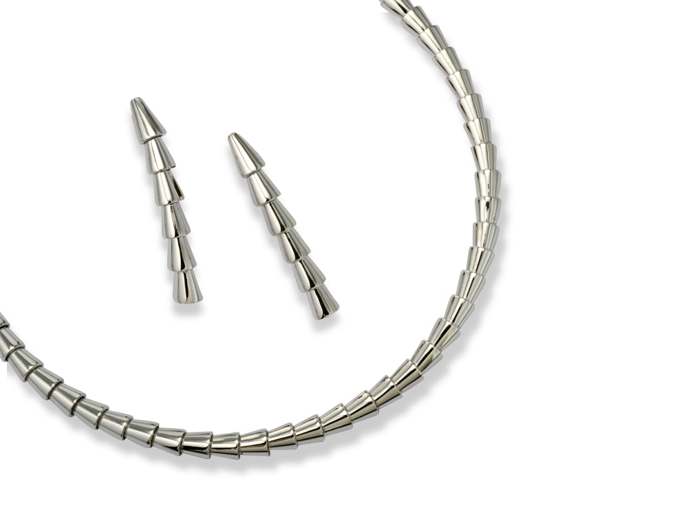 Sterling silver jewelry set - view 2