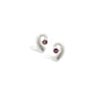 Amethyst and Blue Topaz earrings in sterling silver, style E1819 - view 4