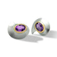 Amethyst and Blue Topaz earrings in sterling silver, style E9337