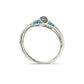 Black Tahitian Pearl and Paraiba Blue Topaz bracelet in sterling silver, style B3106 - view 3