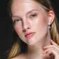 Amethyst and Blue Topaz earrings in sterling silver, style E4112