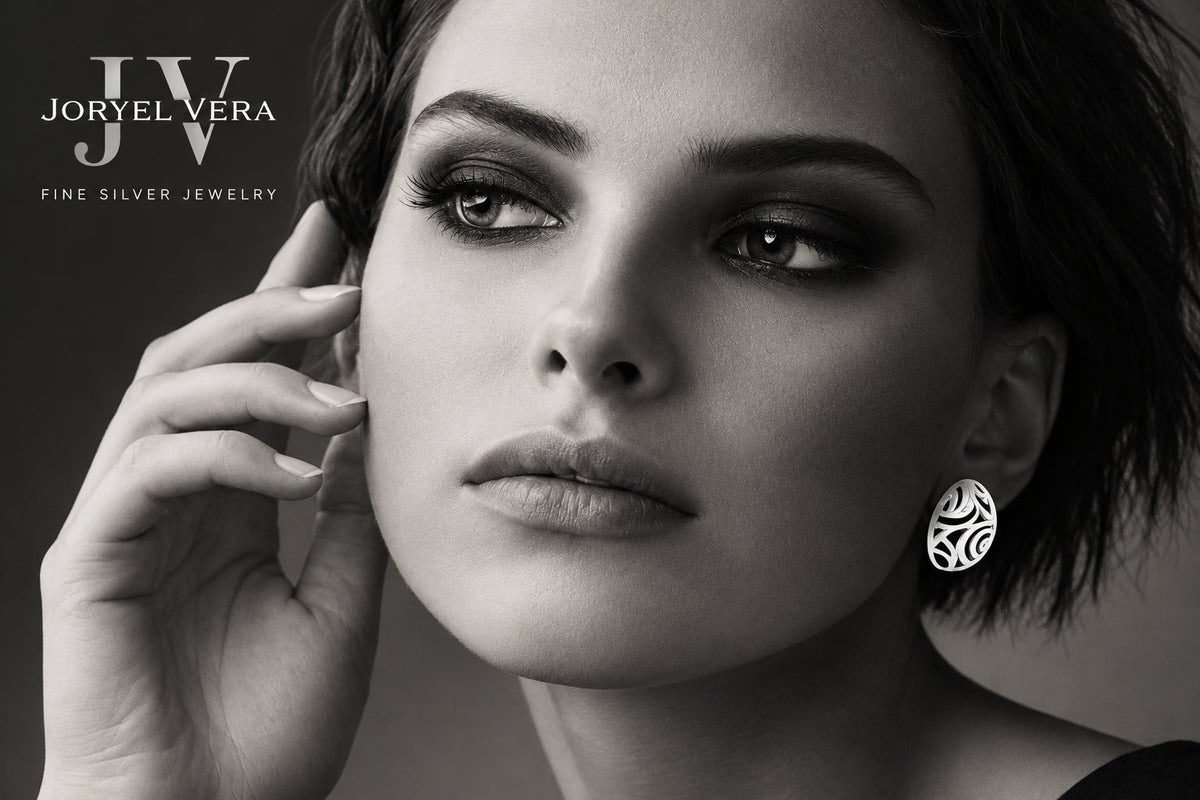 Sterling silver earrings by Joryel Vera, style E21409