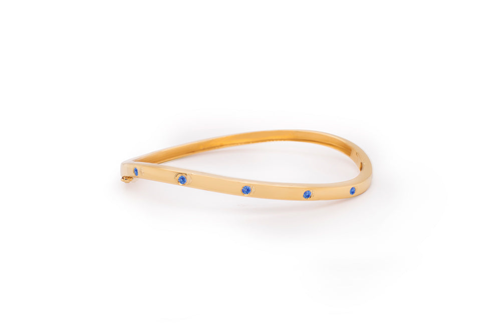 Blue Topaz and Iolite bracelet in sterling silver, style B1326 - view 14