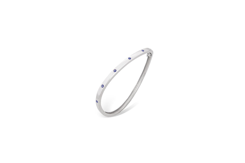 Blue Topaz and Iolite bracelet in sterling silver, style B1326 - view 13