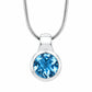 Amethyst and Blue Topaz pendant in sterling silver, style P6972