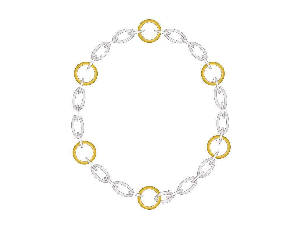 Sterling silver necklace, style N3431 - view 3