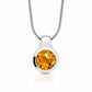 Amethyst and Blue Topaz pendant in sterling silver, style P6972 - view 4