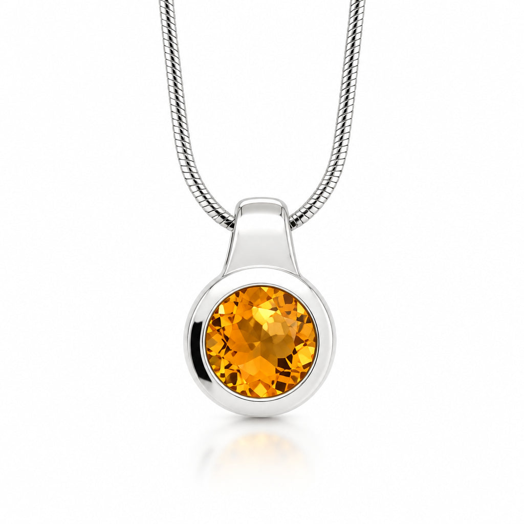 Amethyst and Blue Topaz pendant in sterling silver, style P6972 - view 4