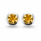 Amethyst and Blue Topaz earrings in sterling silver, style E3136 - view 3