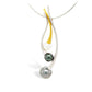 Cultured Pearl and South Sea Pearl pendant in sterling silver - view 3