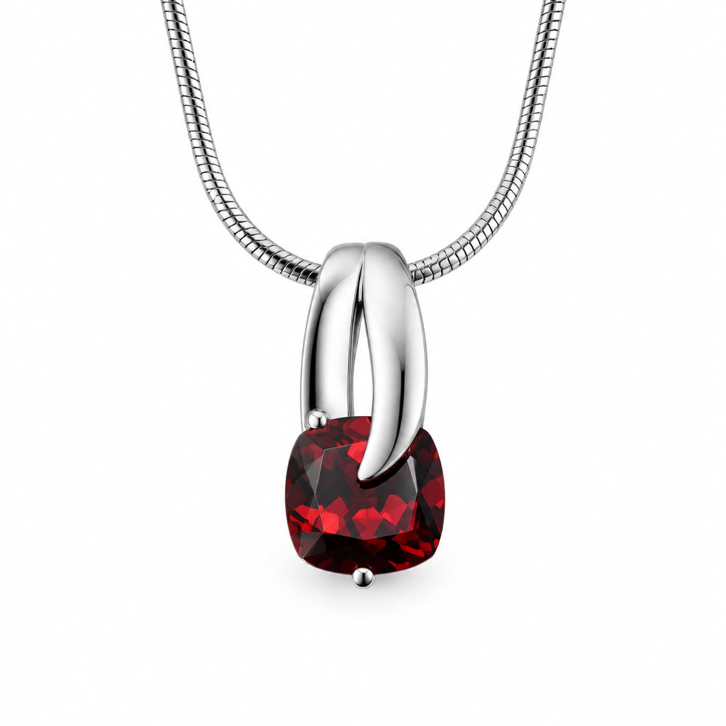 Amethyst and Blue Topaz pendant in sterling silver, style P6128