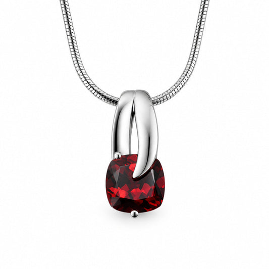 Amethyst and Blue Topaz pendant in sterling silver, style P6128