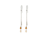 Pear Shape Gemstone Earring E9895 - Citrine - Earring