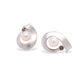 Blue Topaz and Cultured Pearl earrings in sterling silver, style E9293 - view 5