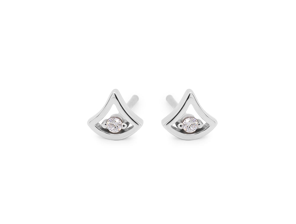 Blue Topaz and Emerald earrings in sterling silver, style E3940 - view 13