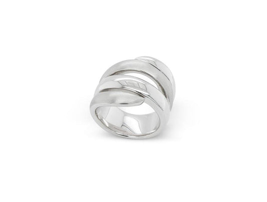 Two Tone Silver Ring R4465 - Ring