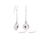 Blue Topaz and Pearl earrings in sterling silver, style E9839