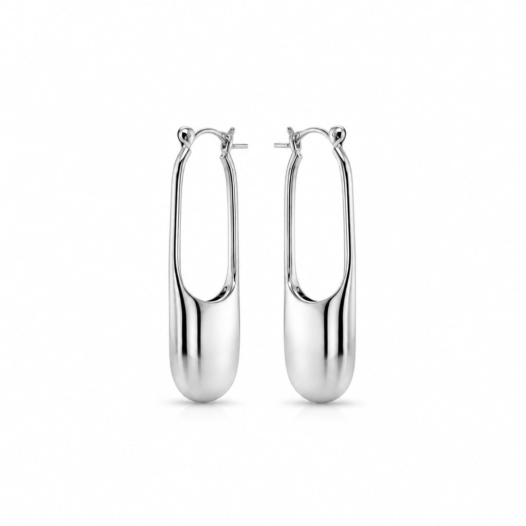 Modern Hoop Earring E21857 - view 2