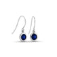 Amethyst and Iolite earrings in sterling silver, style E4113 - view 8