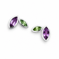 Marquise Cut Gemstone Earrings in 925 Sterling Silver | E4211 - view 7