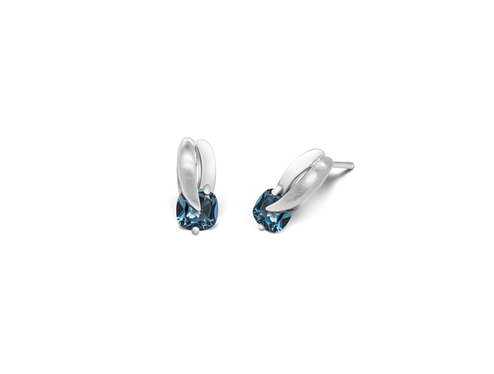 Small Is Beautiful Earring E7360 - E7360 London Blue Topaz - Earring