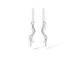 Two Tone Silver Earring E6228 - Earring