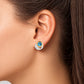 Amethyst and Blue Topaz earrings in sterling silver, style E9291 - view 2