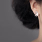 Blue Topaz and Cultured Pearl earrings in sterling silver, style E9293