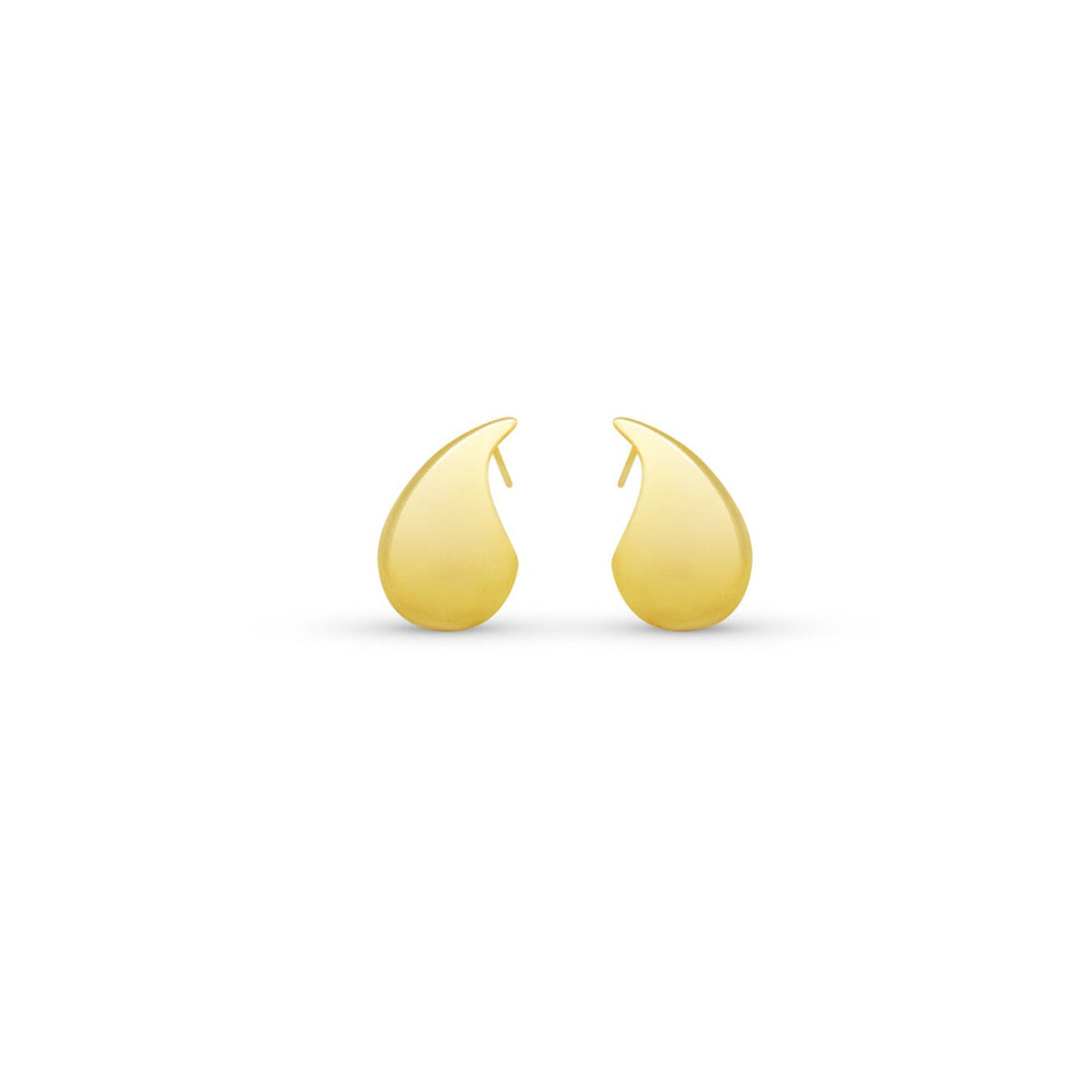 STERLING SILVER IN 14K GOLD PLATED EARRING E6565 - view 2