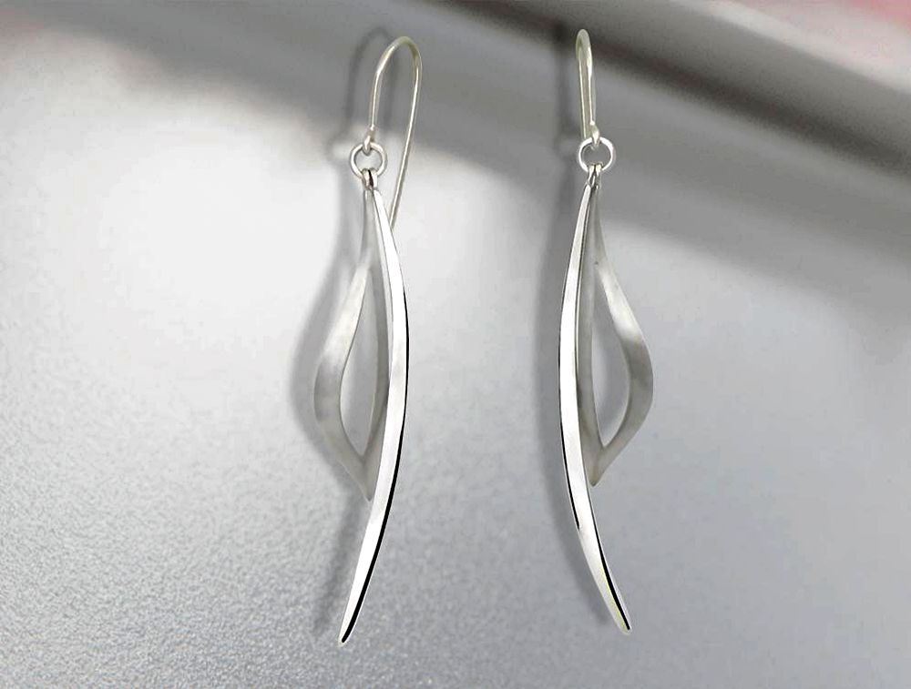 Sterling silver earrings, style E9315