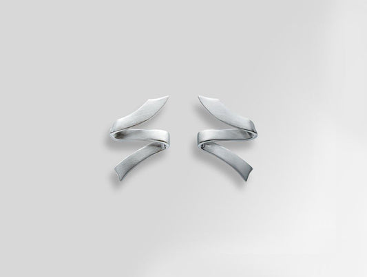 Sterling silver earrings, style E6054